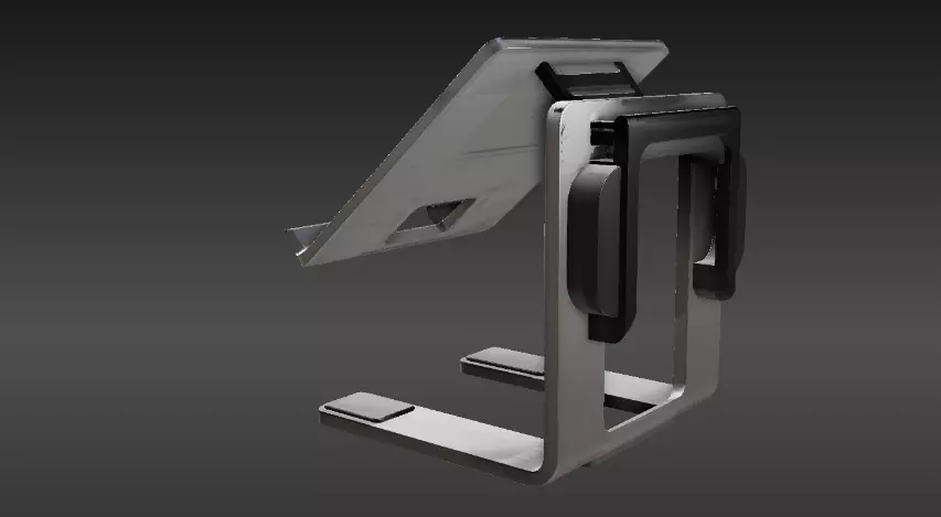 Laptop Stand 3D Model Two Pack  Minimalist Print-Ready  Low-poly 3D model_15