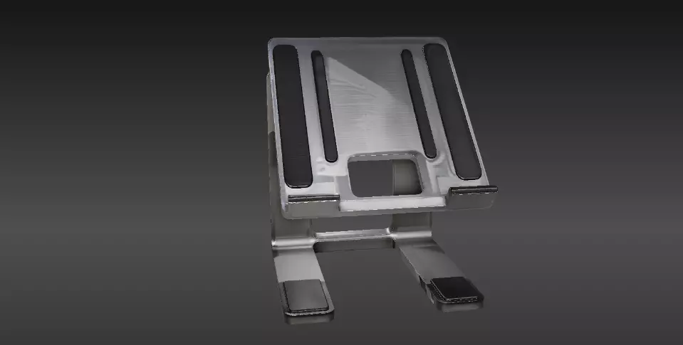 Laptop Stand 3D Model Two Pack  Minimalist Print-Ready  Low-poly 3D model_11