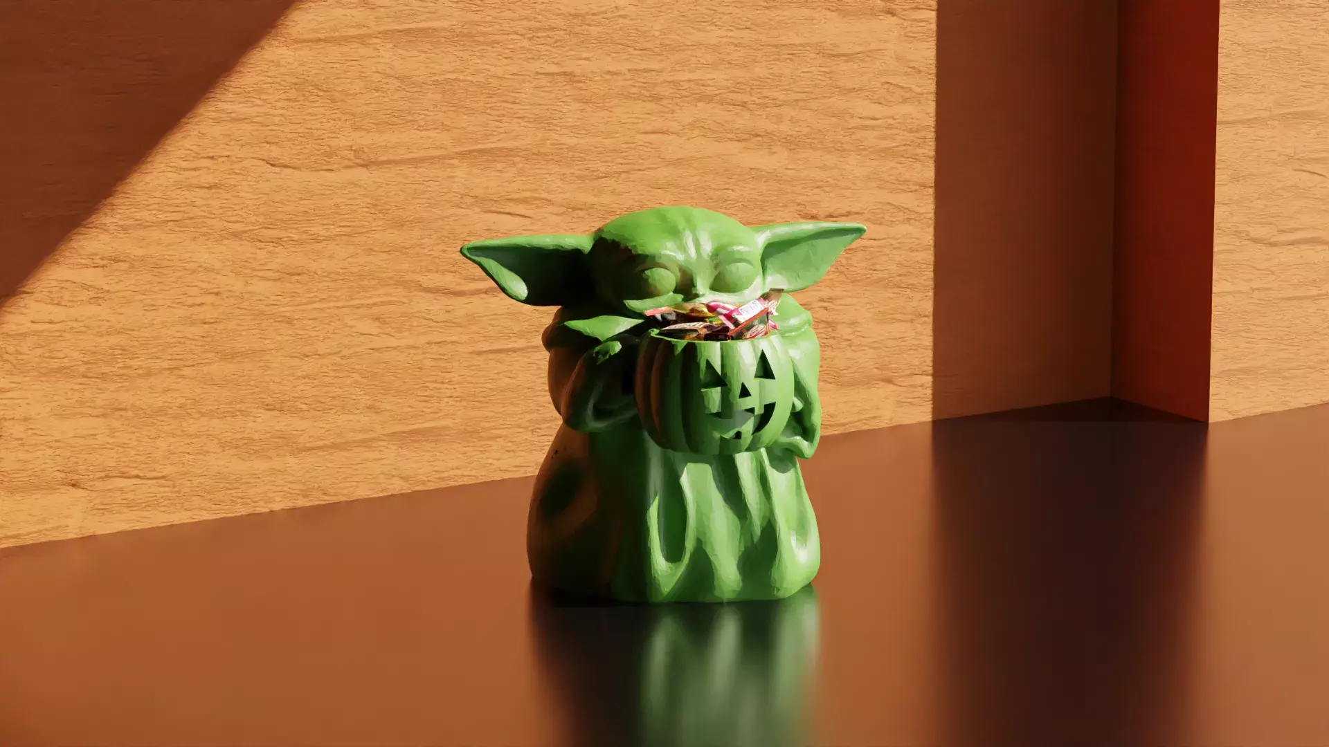 Cute Candy Holder Alien 3D print model_0
