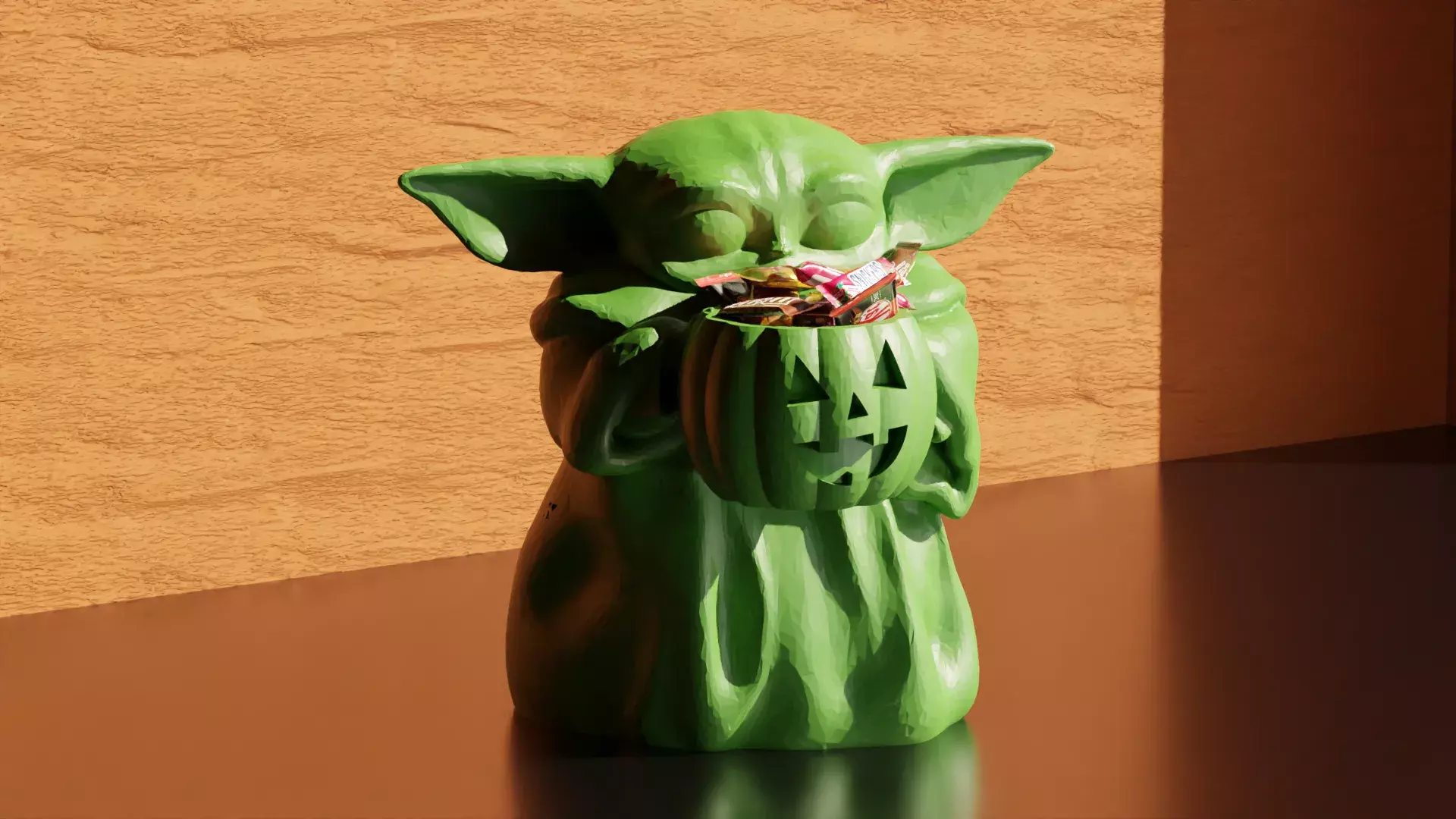 Cute Candy Holder Alien 3D print model_1