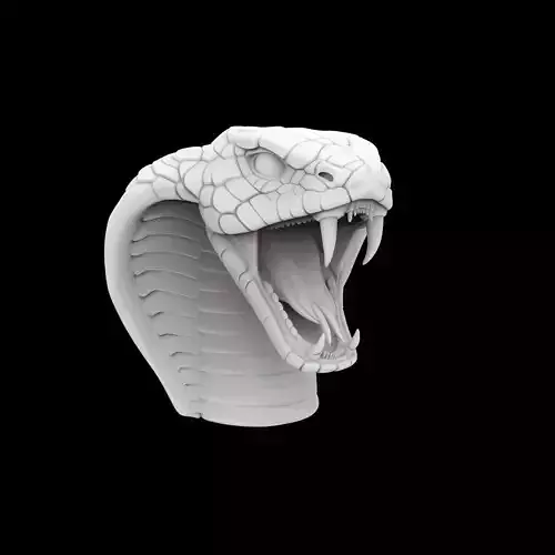 Dynamic Cobra Strike Head 3D Print Model