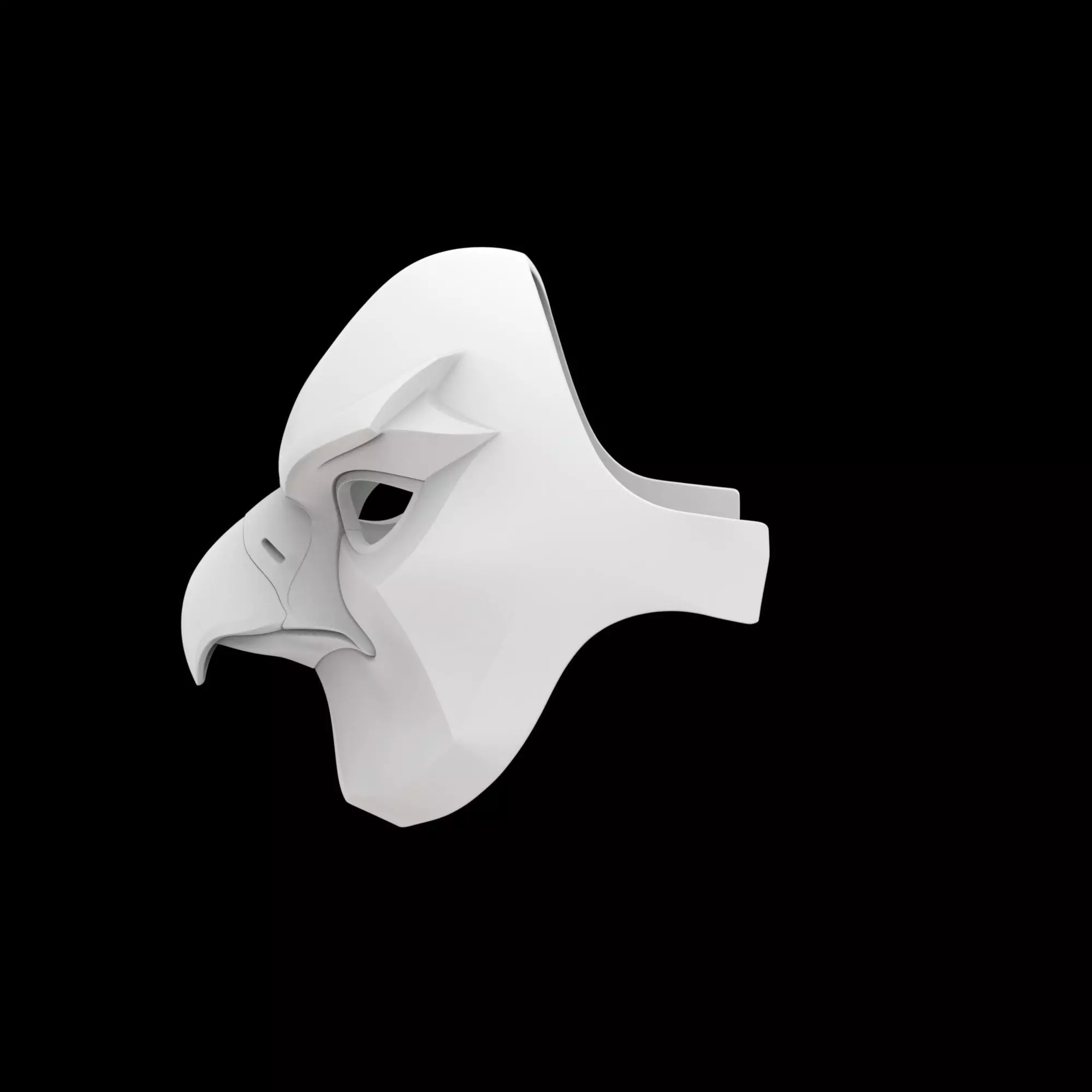 Hawk Mask Cosplay 3D Print Model 3D print model_1
