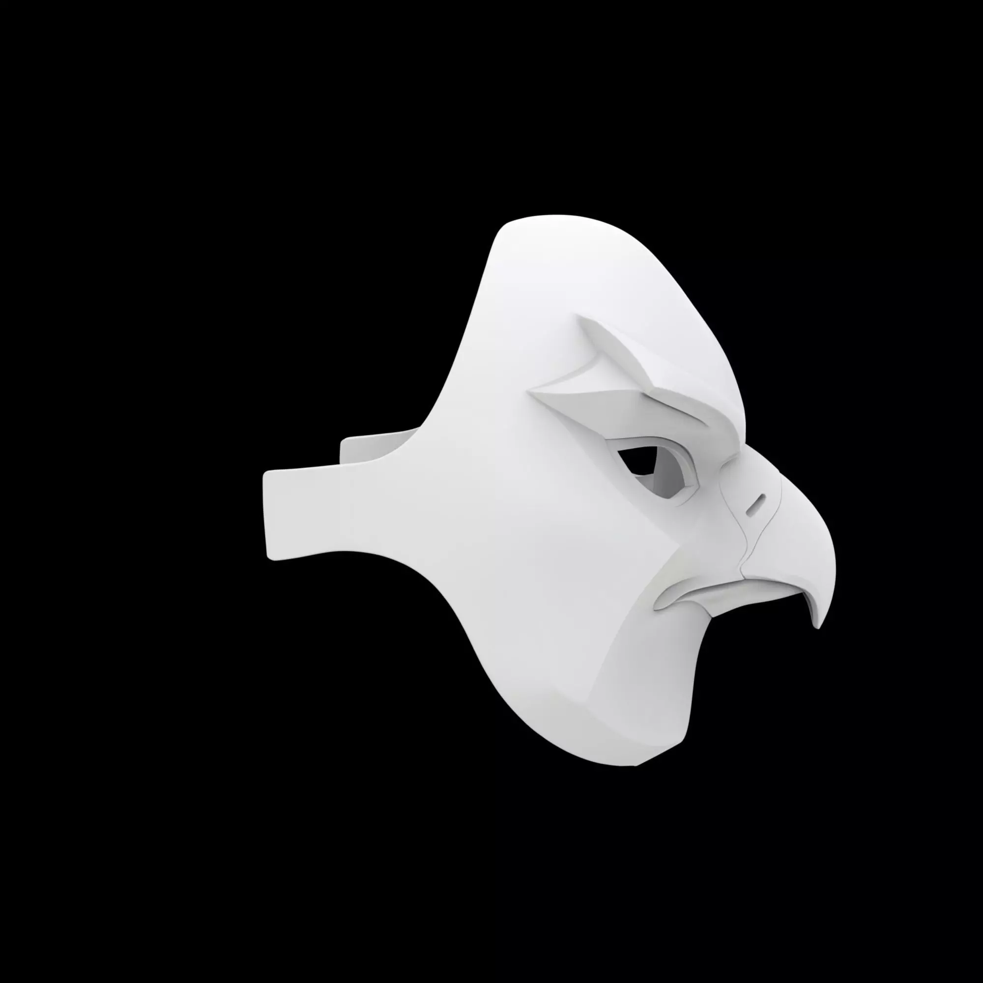 Hawk Mask Cosplay 3D Print Model 3D print model_3