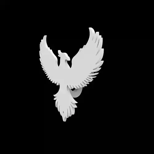 Phoenix Flame Candle Sconce 3D Print Model