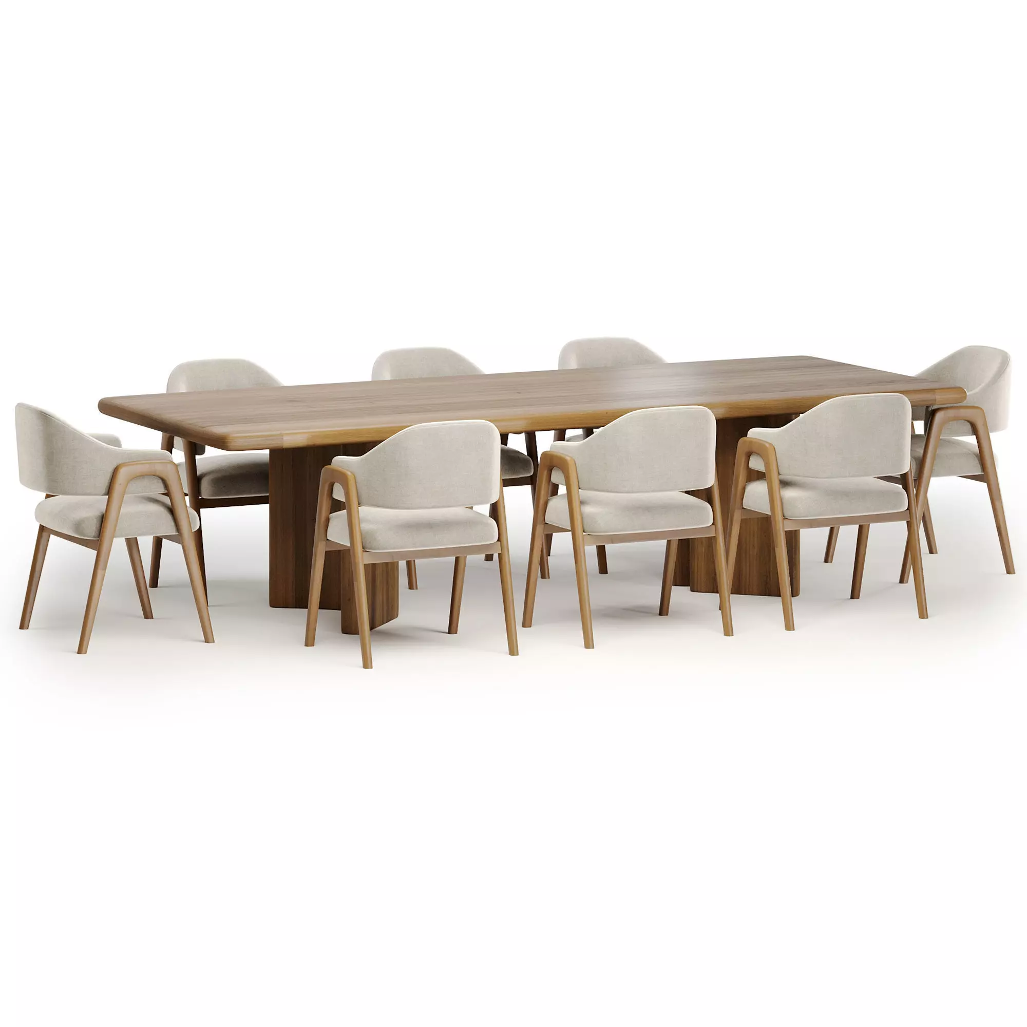 trever jose chair with imari table 3D model_5