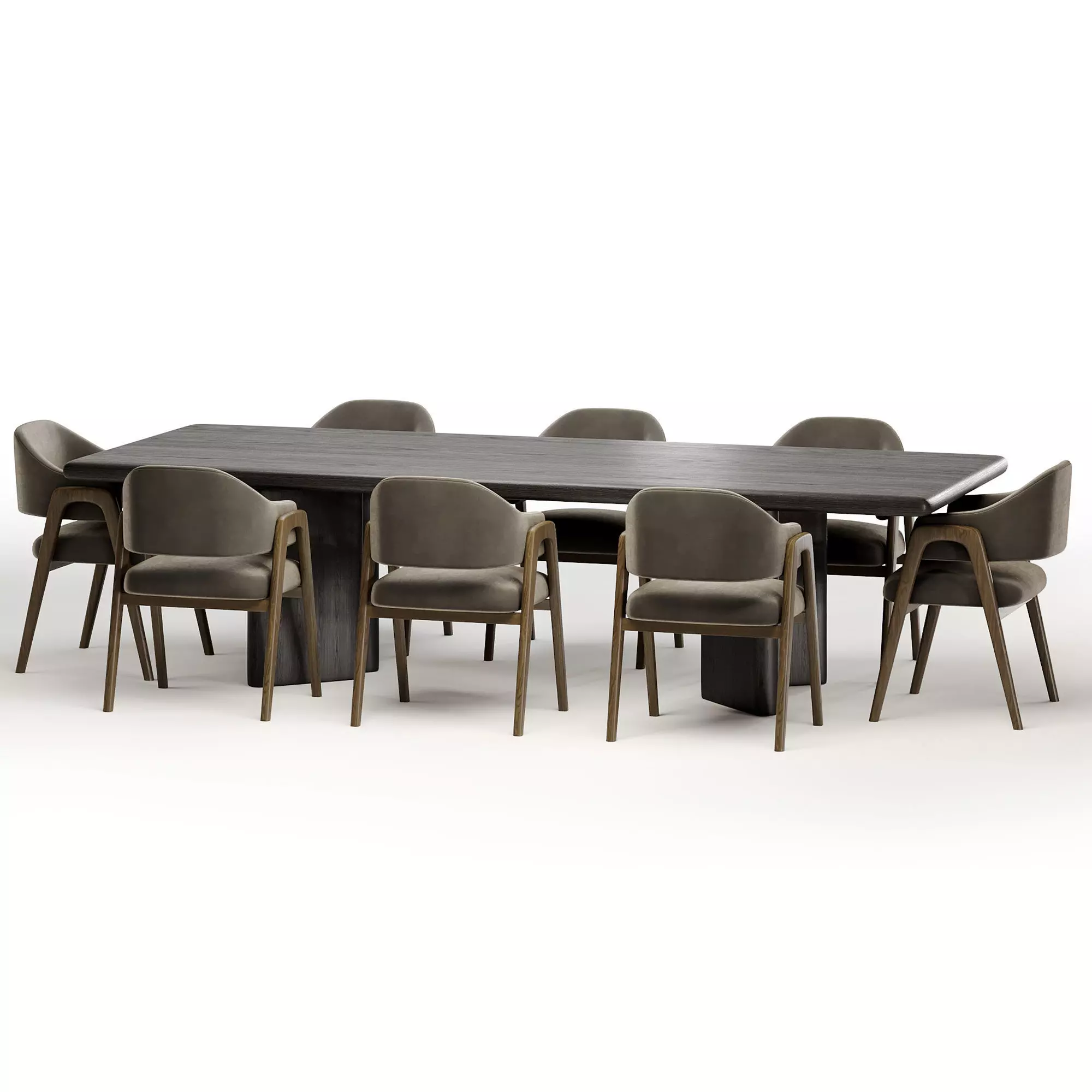 trever jose chair with imari table 3D model_4