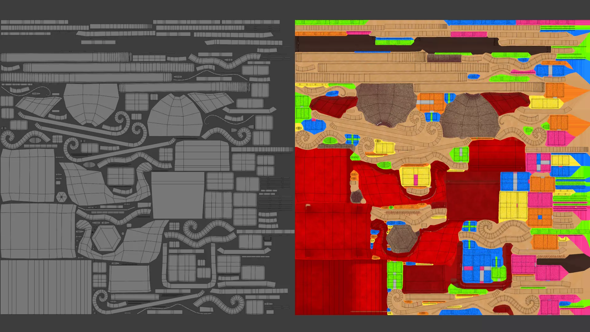 Low-Poly Cartoon Christmas Sleigh and Gift Set Low-poly 3D model_10