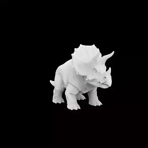 Triceratops Miniature 3D Print Model