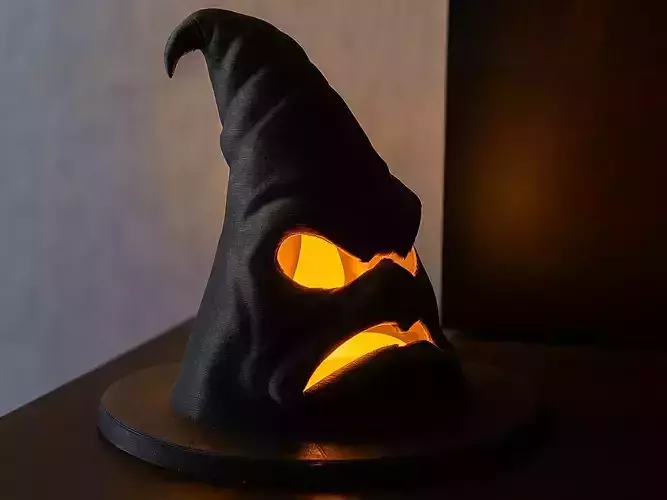 Witch Hat Lantern STL 3D print model Witch Hat Lantern STL 3D print model