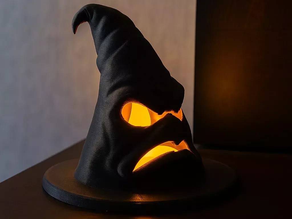 Witch Hat Lantern STL 3D print model_0