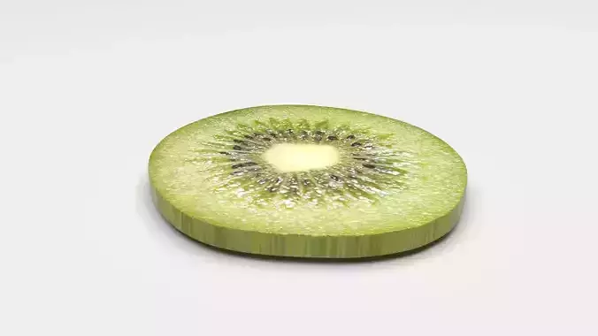 Sliced Kiwi 3D model