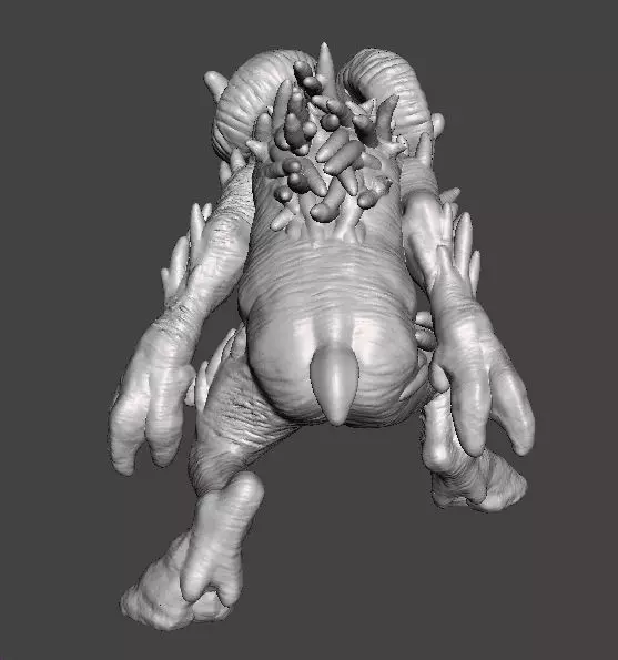 SHEEPSQUATCH MINIATURE MODEL FOR HORROR OR FANTASY GAMES RPG DND 3D print model_7