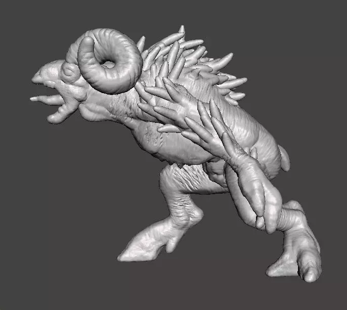 SHEEPSQUATCH MINIATURE MODEL FOR HORROR OR FANTASY GAMES RPG DND 3D print model_6