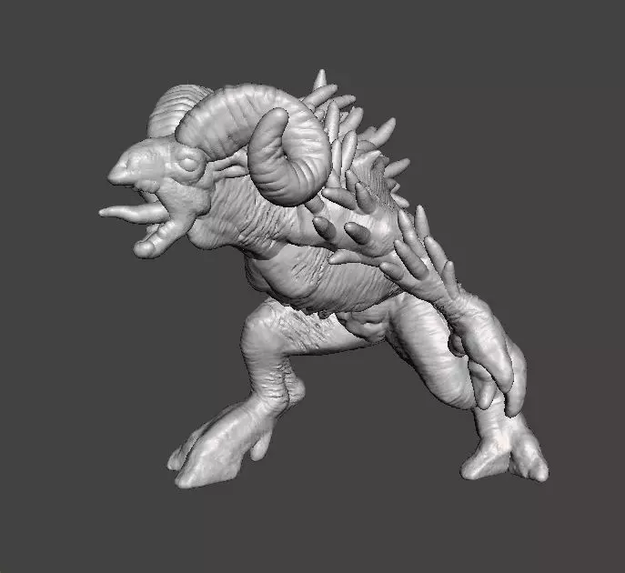 SHEEPSQUATCH MINIATURE MODEL FOR HORROR OR FANTASY GAMES RPG DND 3D print model_0