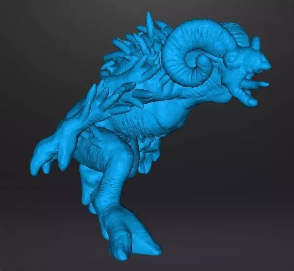 SHEEPSQUATCH MINIATURE MODEL FOR HORROR OR FANTASY GAMES RPG DND 3D print model_11