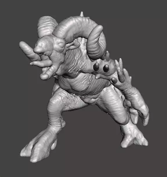 SHEEPSQUATCH MINIATURE MODEL FOR HORROR OR FANTASY GAMES RPG DND 3D print model_1