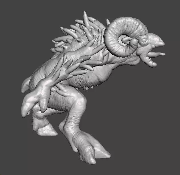 SHEEPSQUATCH MINIATURE MODEL FOR HORROR OR FANTASY GAMES RPG DND 3D print model_5