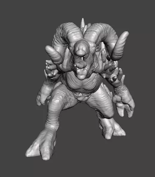 SHEEPSQUATCH MINIATURE MODEL FOR HORROR OR FANTASY GAMES RPG DND 3D print model_3