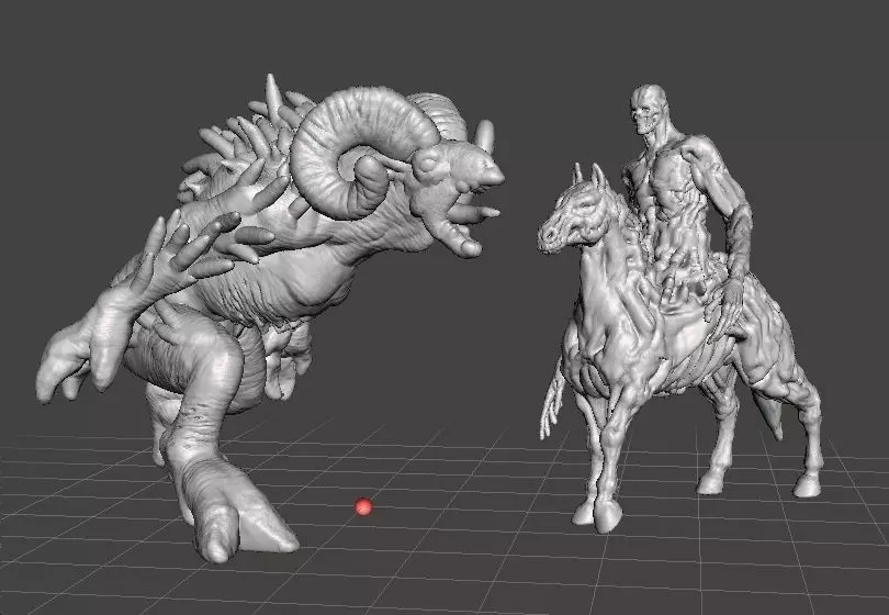 SHEEPSQUATCH MINIATURE MODEL FOR HORROR OR FANTASY GAMES RPG DND 3D print model_2