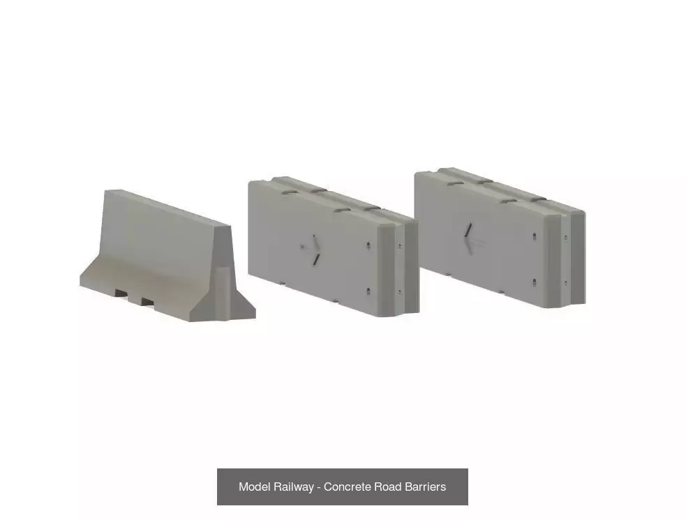 Model Railway Construction Roadside Items 3D Model Collection_10