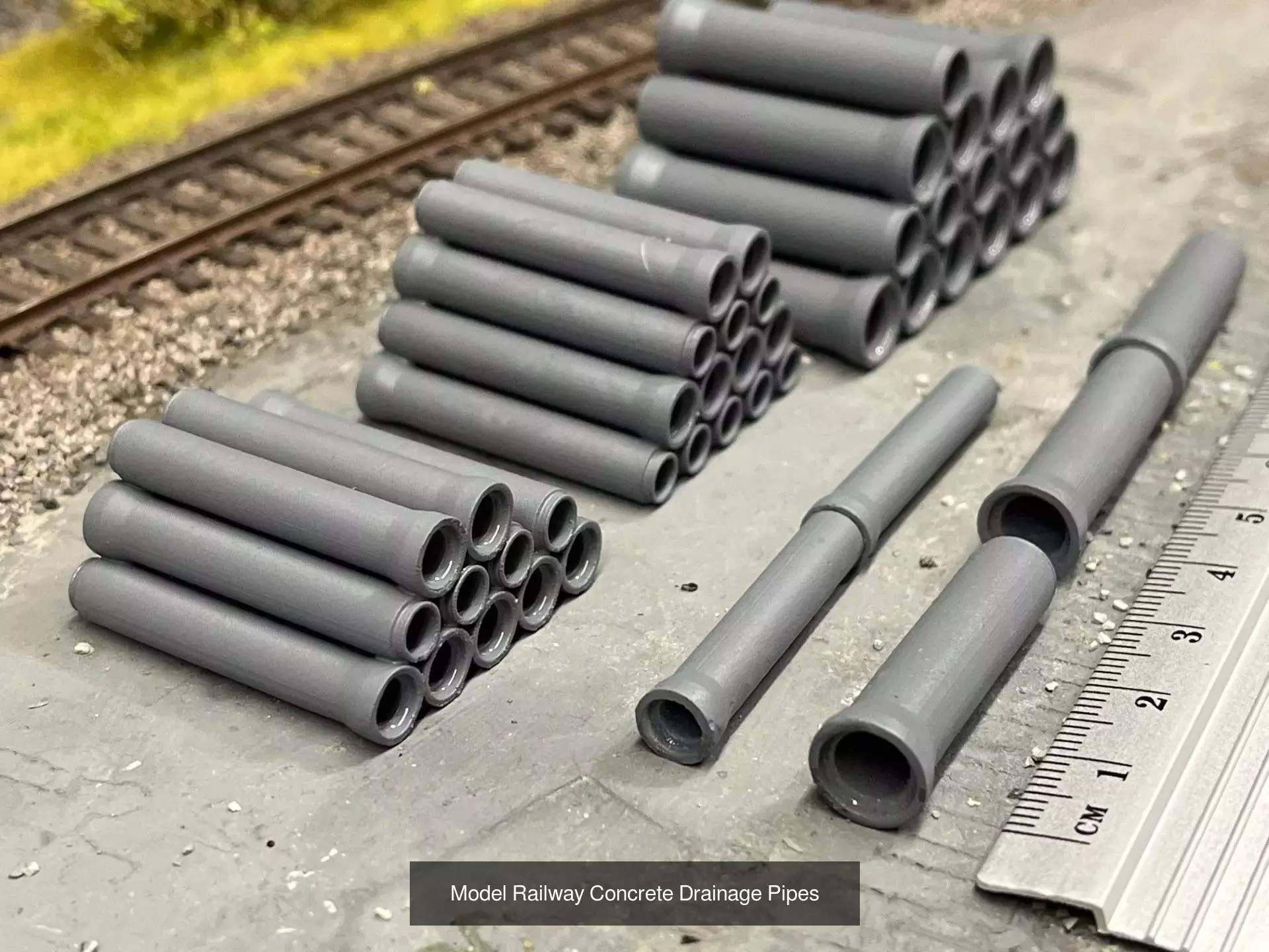 Model Railway Construction Roadside Items 3D Model Collection_13