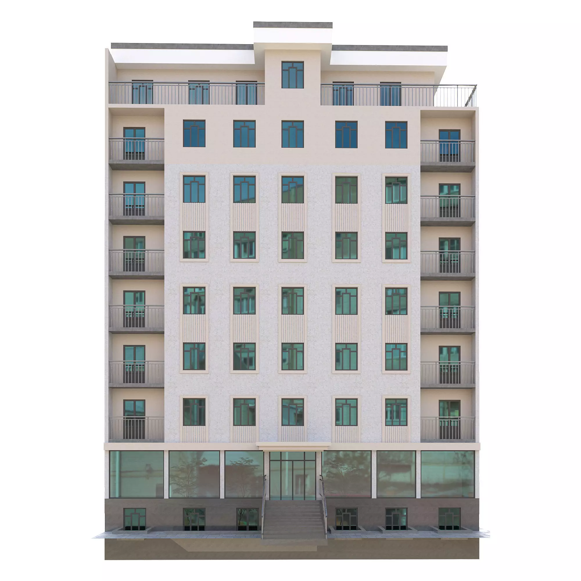 Residental building 3D model_2