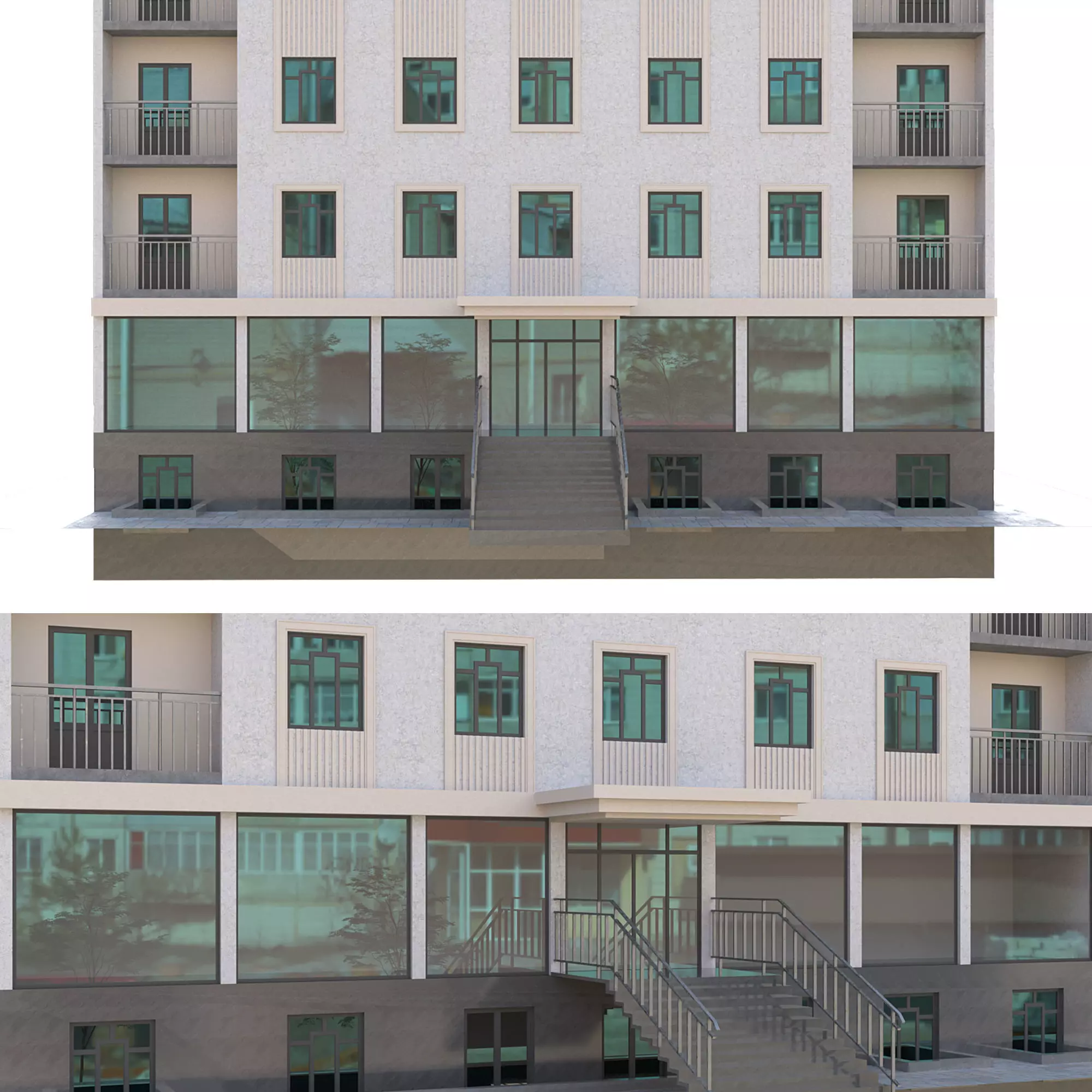 Residental building 3D model_1