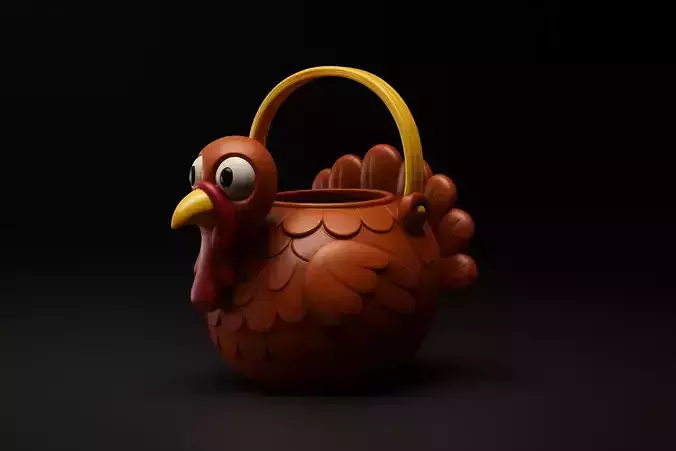 Turkey Basket Thanksgiving Candy Holder Fall