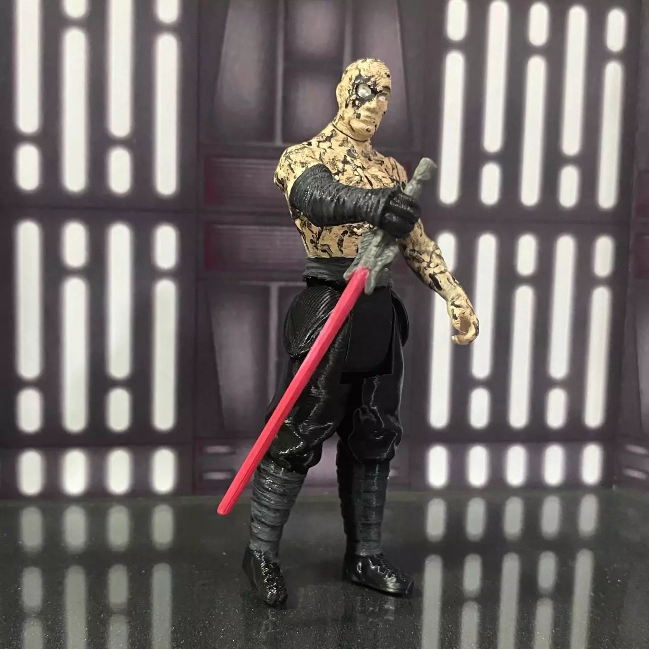 Darth sion star wars vintage toy kenner 3D print model_9