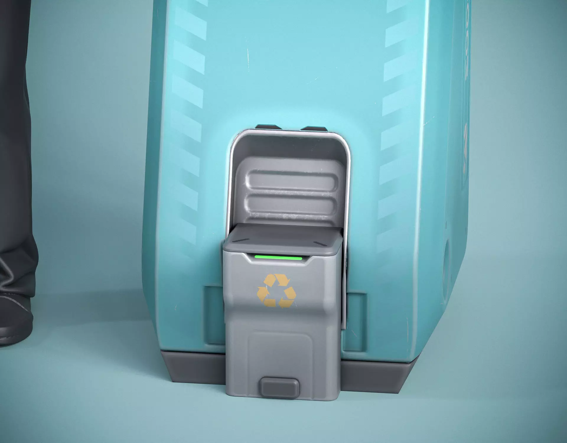 Sci-fi Console X3 PBR Low-poly 3D model_7