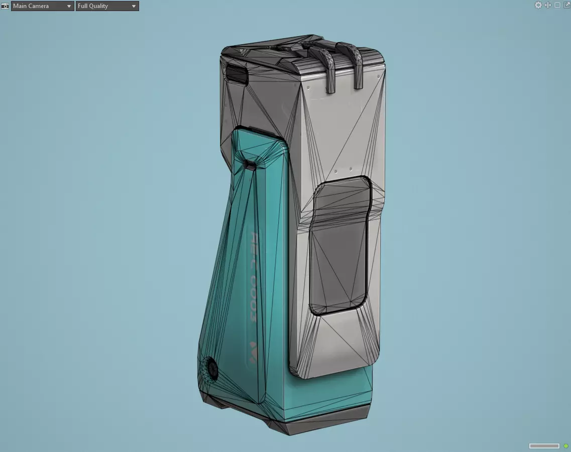 Sci-fi Console X3 PBR Low-poly 3D model_11