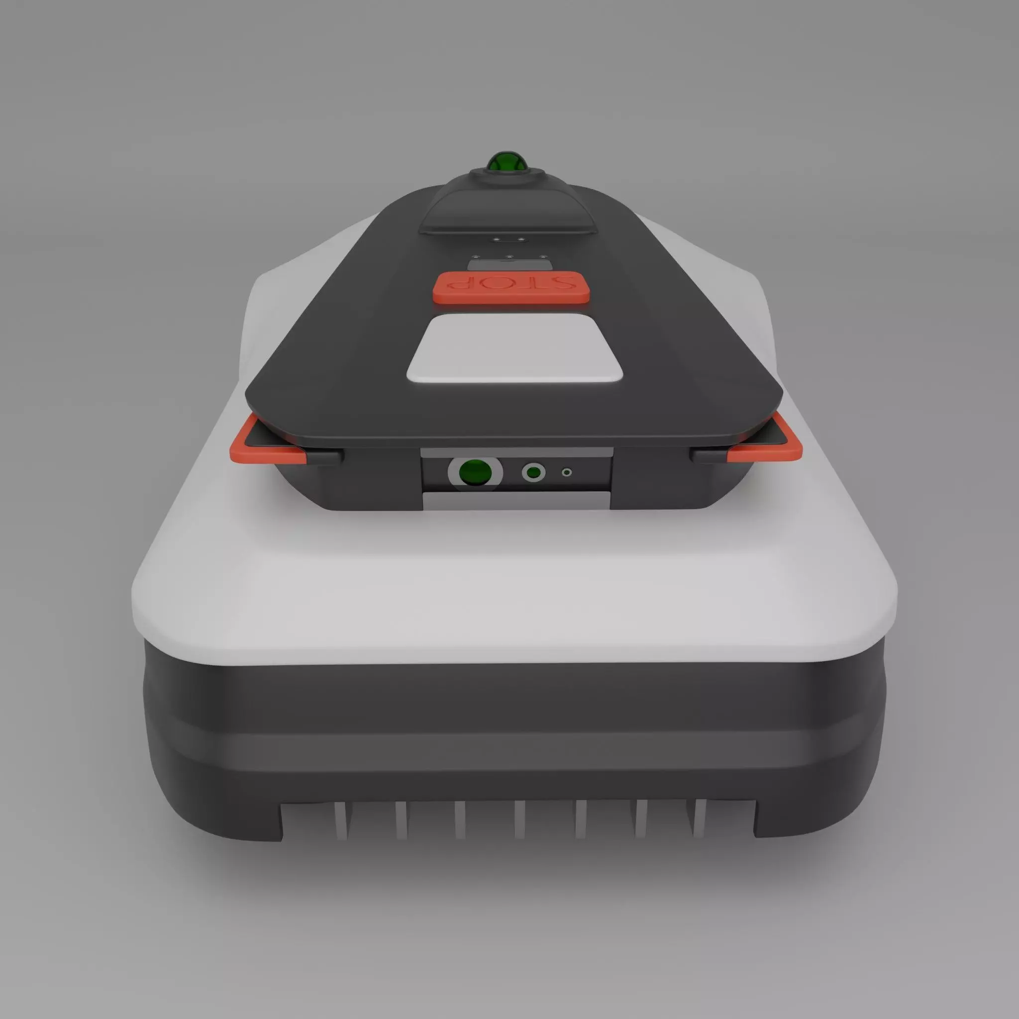 Robo Lawnmower Low-poly 3D model_2