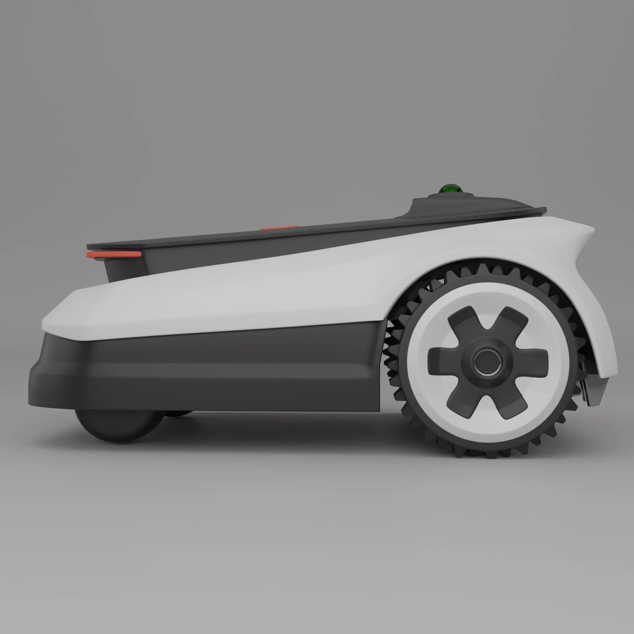Robo Lawnmower Low-poly 3D model_3