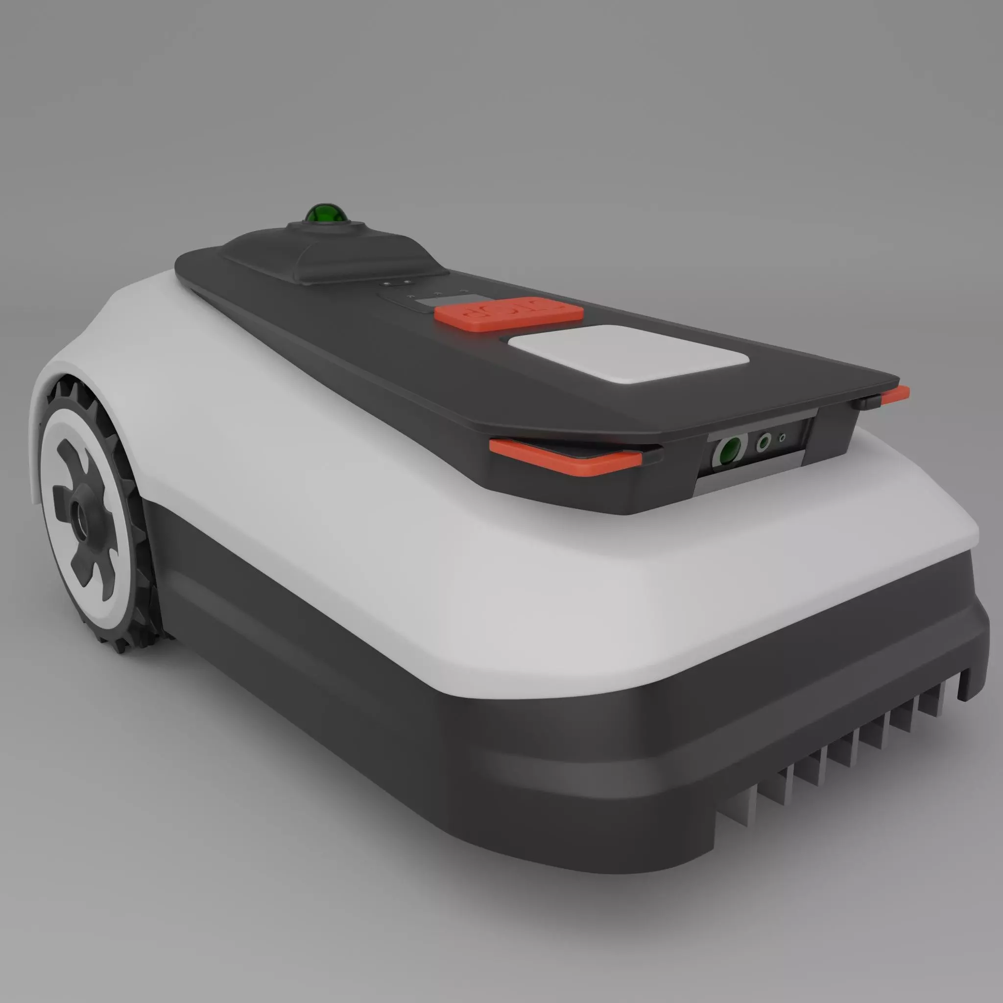 Robo Lawnmower Low-poly 3D model_0