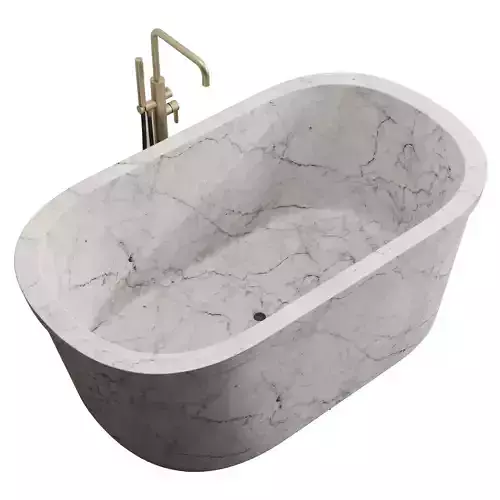  Artisan Kraft Cayman Stone Bathtub and Ritmonio Basin
