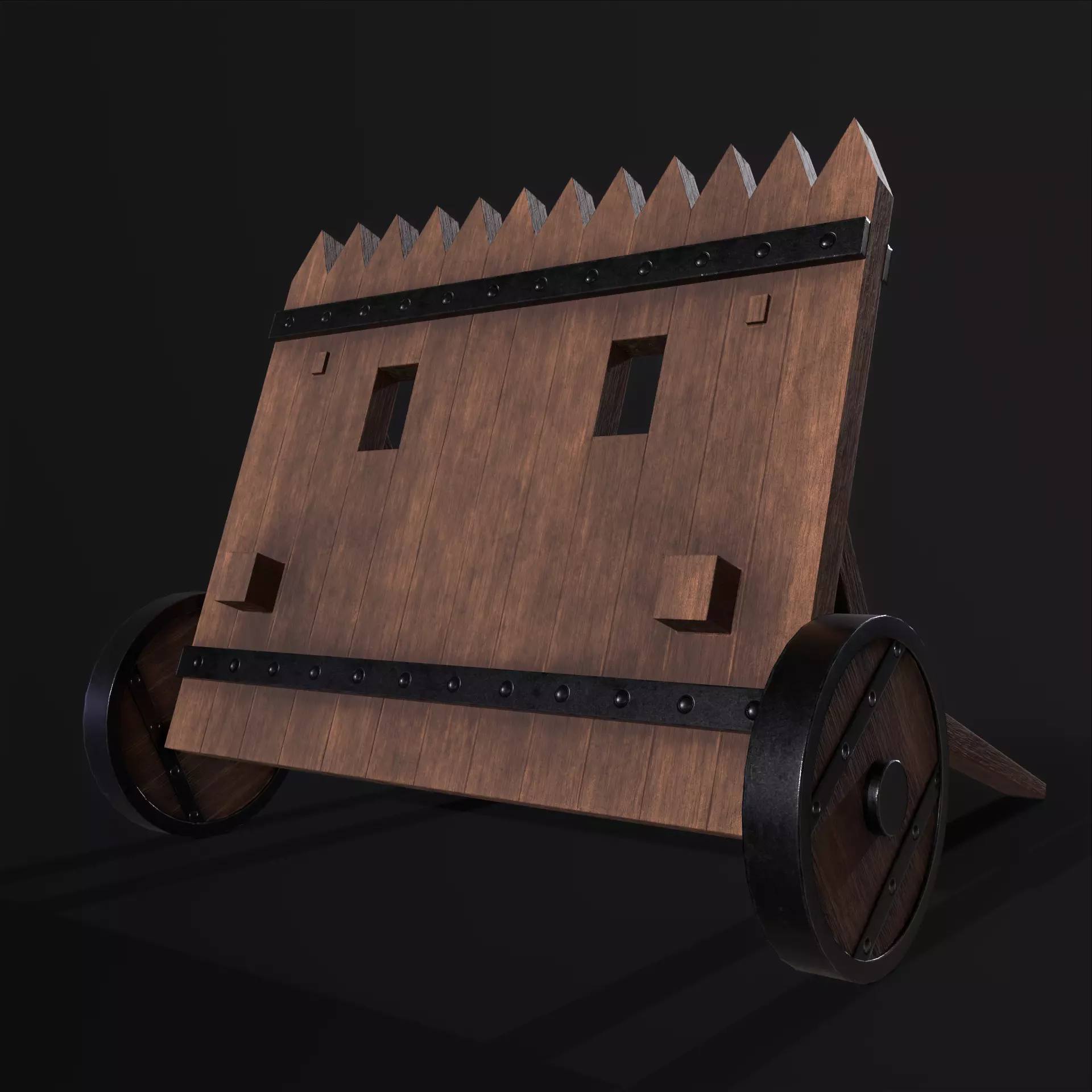 Siege Shield PBR Low-poly 3D model_2