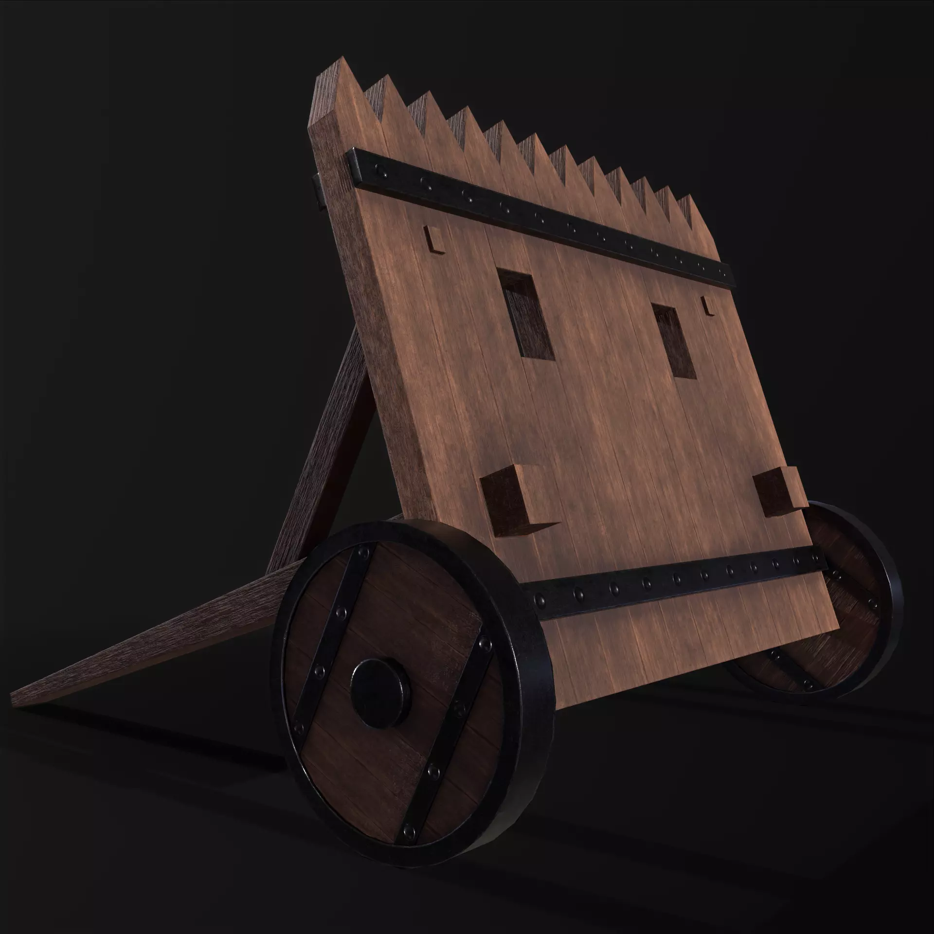 Siege Shield PBR Low-poly 3D model_8