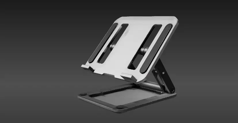 Premium Modern Laptop Stand 3D Model Minimalist Print-Ready 3D print model_3
