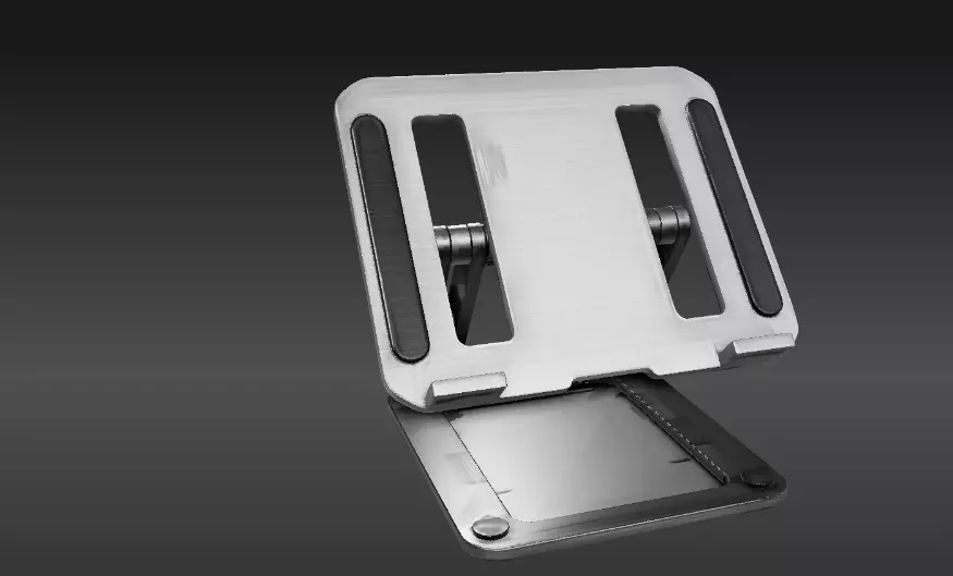 Premium Modern Laptop Stand 3D Model Minimalist Print-Ready 3D print model_12