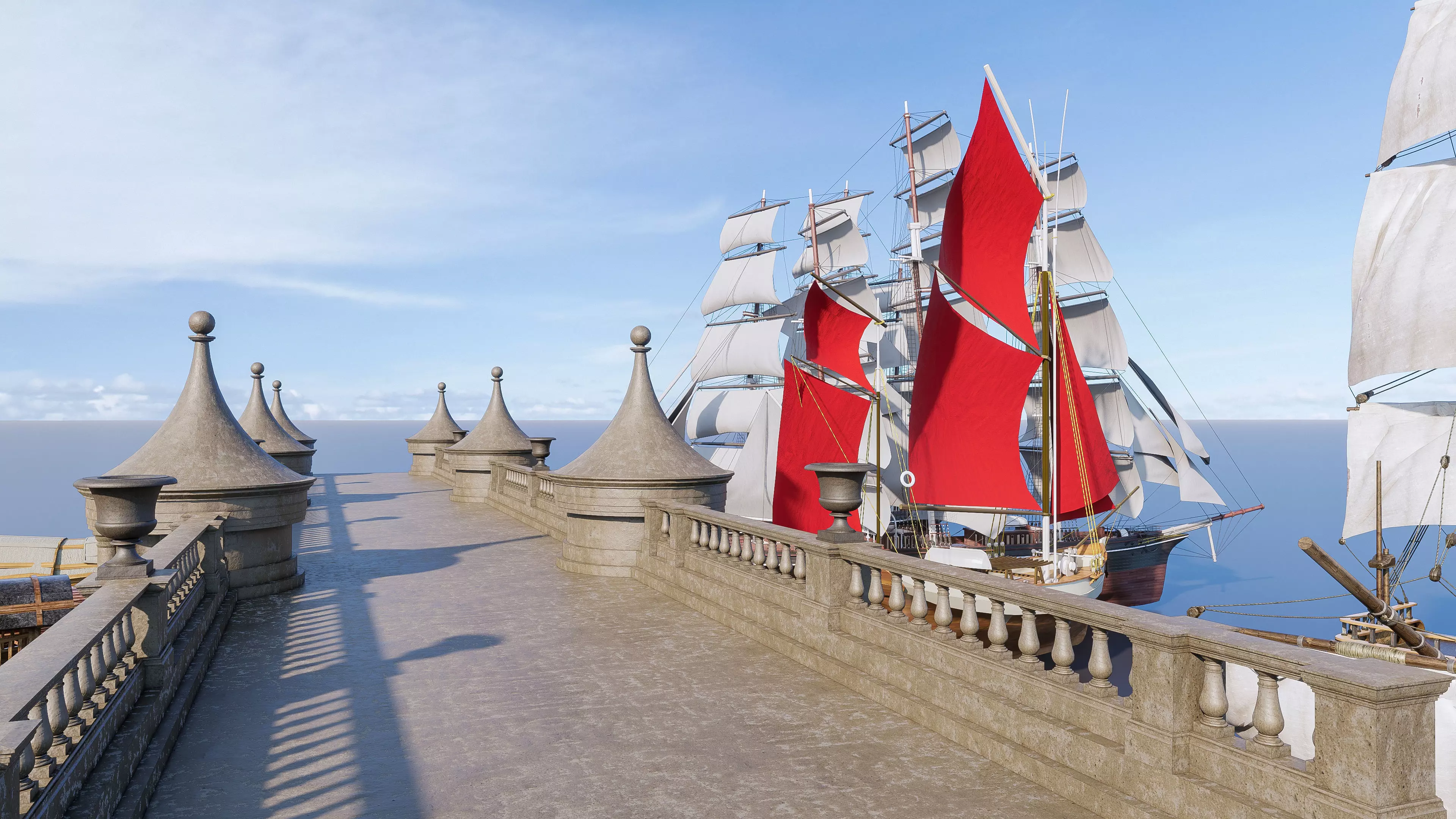 Wooden boat collection 4 3D model_14