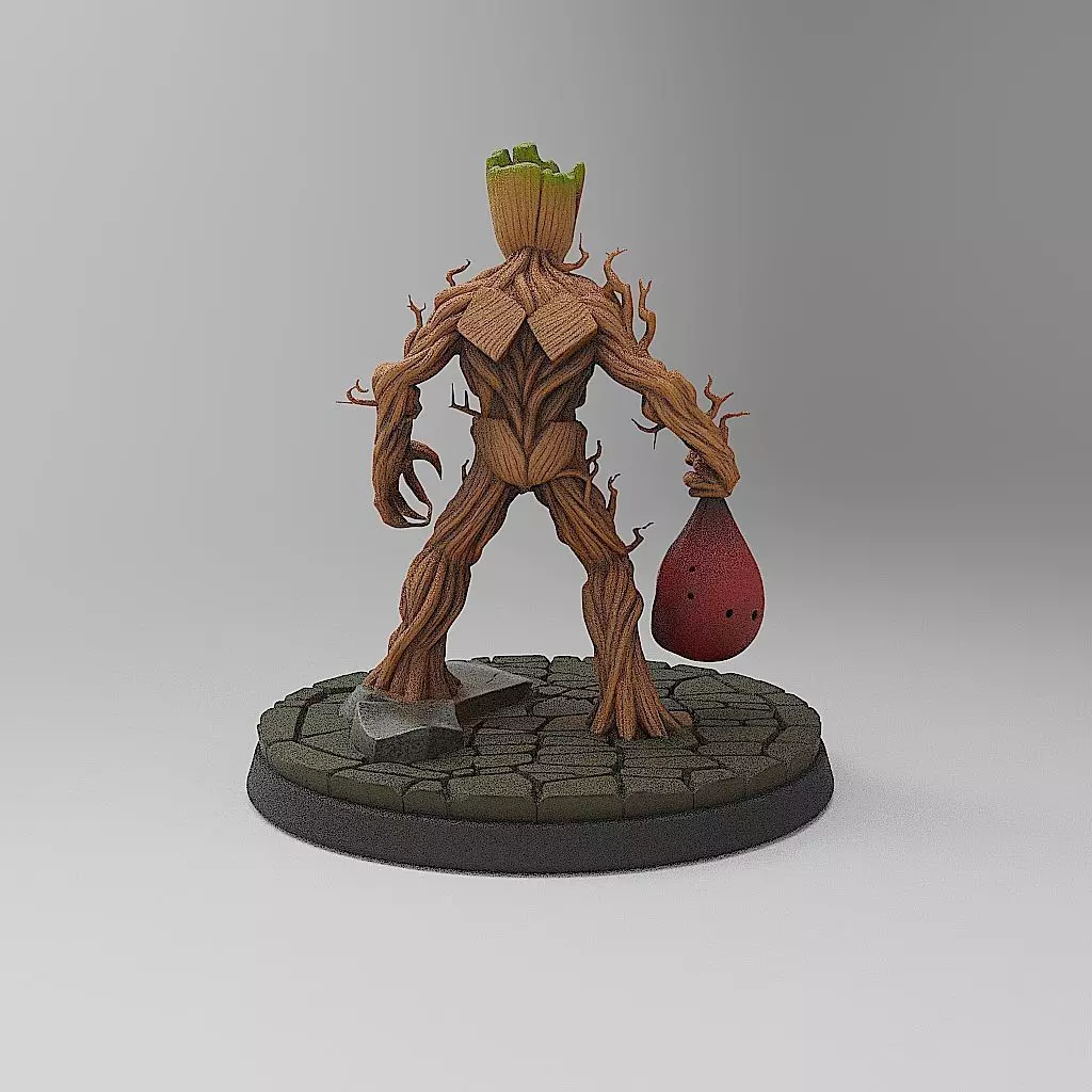 Halloween Groot 3D print model_16
