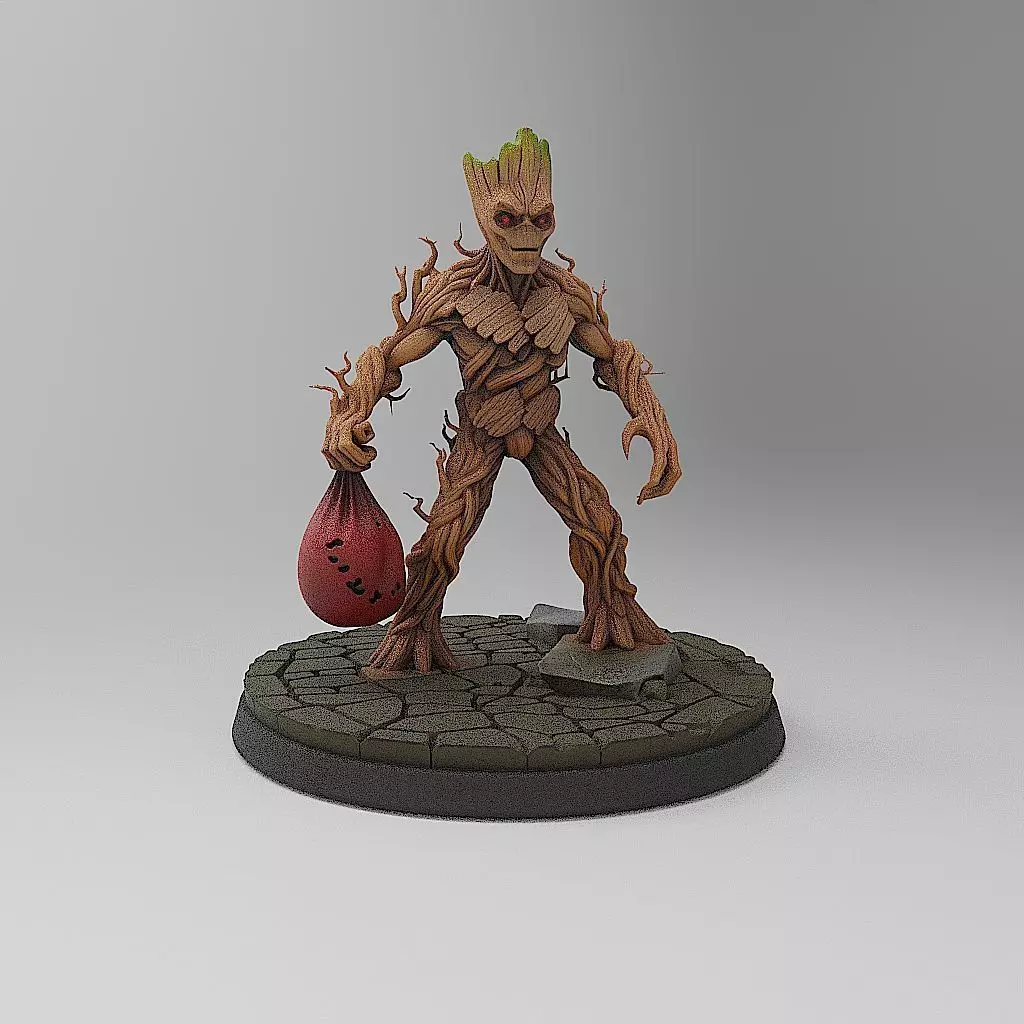 Halloween Groot 3D print model_13