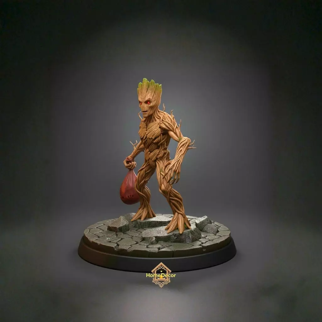 Halloween Groot 3D print model_0