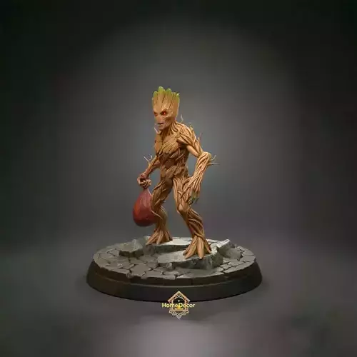 Halloween Groot 3D print model