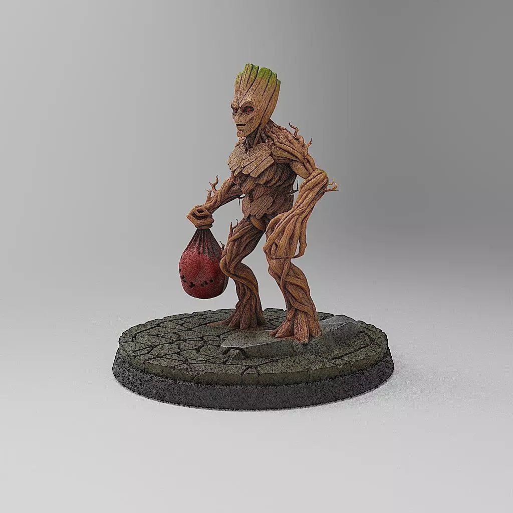 Halloween Groot 3D print model_10