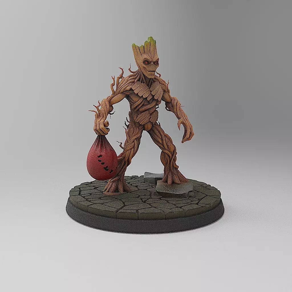 Halloween Groot 3D print model_8