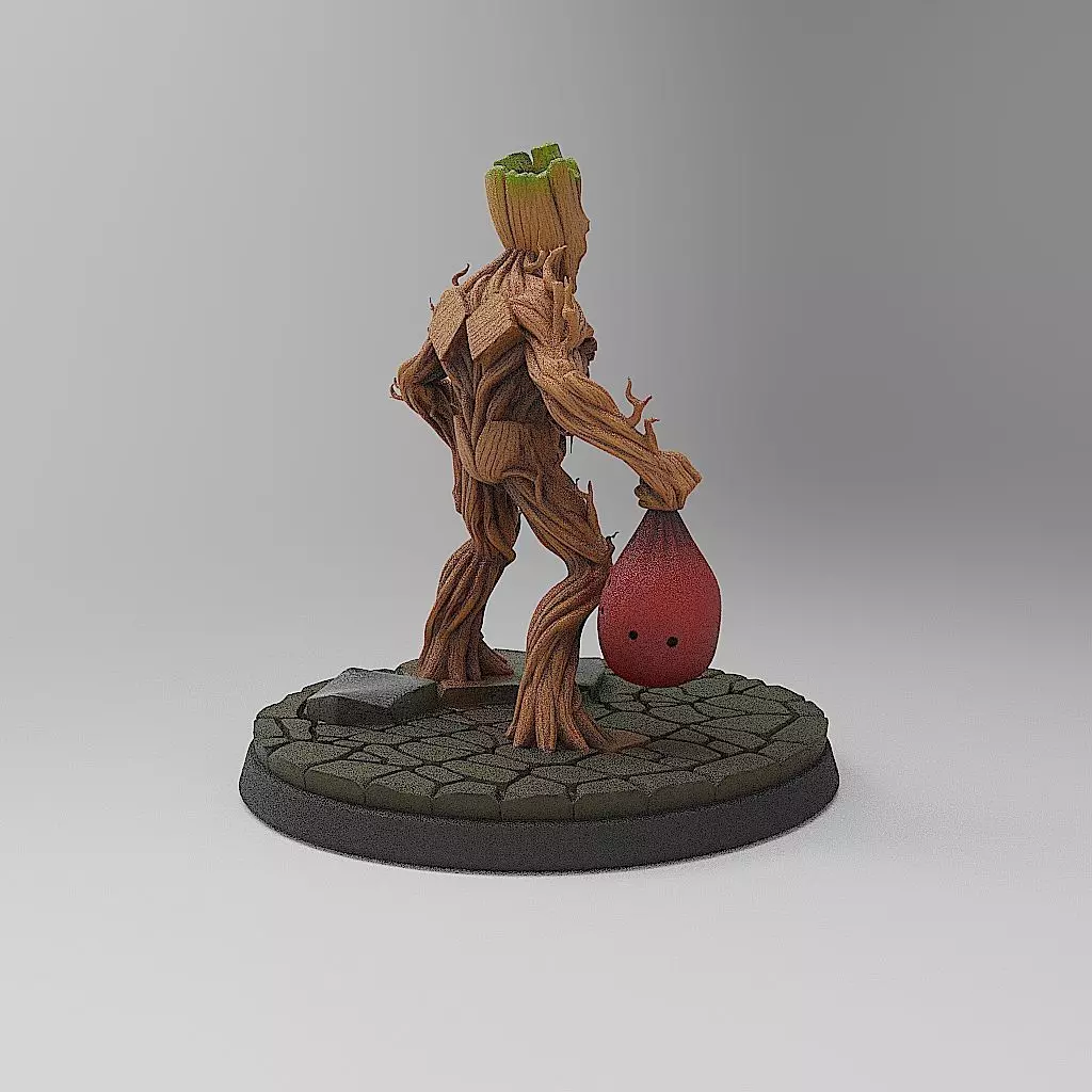 Halloween Groot 3D print model_3