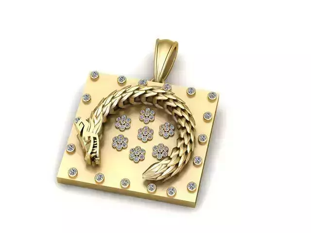 Dragon Heart Pendant 3D Printable Model  Description