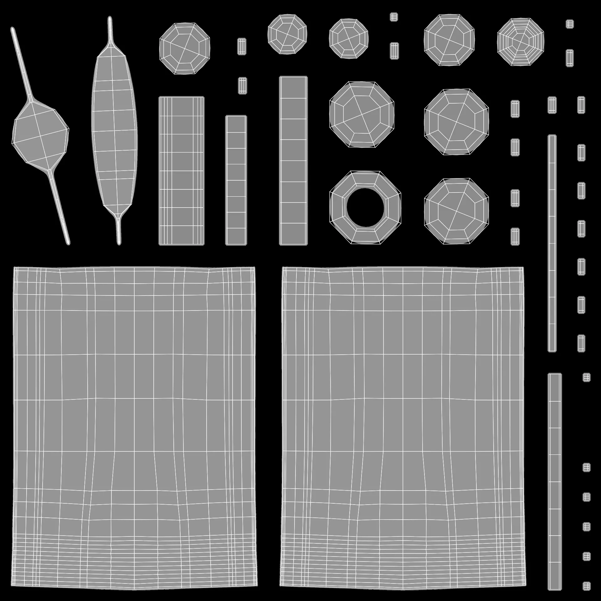 10 Sport Nutrition Containers - Product Packaging Collection Low-poly 3D model_18