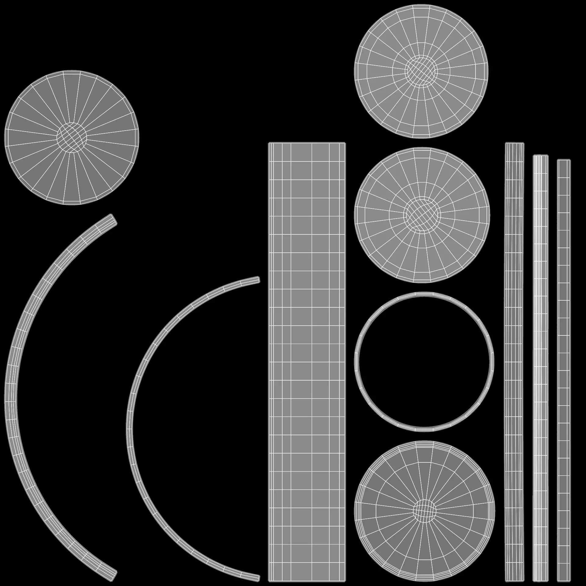 10 Sport Nutrition Containers - Product Packaging Collection Low-poly 3D model_17